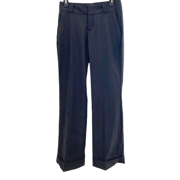 Banana Republic Factory Size 2 Short Charcoal Gray Wool Blend Dress Pants - Picture 1 of 13